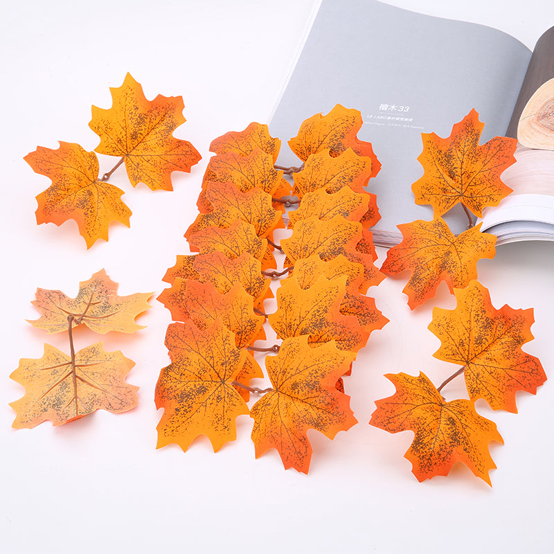 30pcs Artificial Autumn Leaves for Decoration