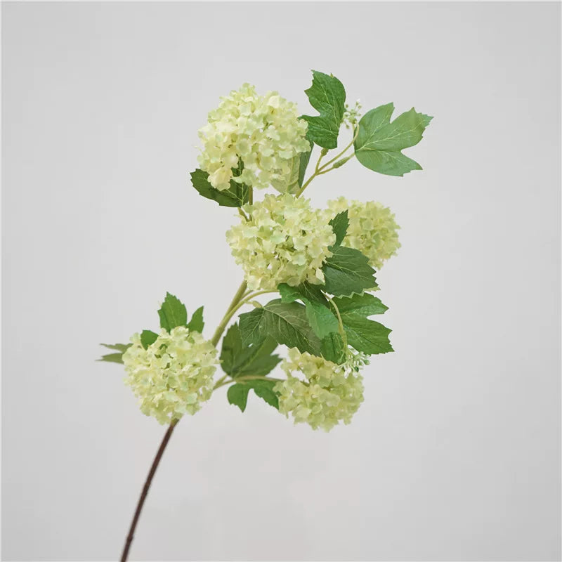 32" Artificial Snowball Hydrangea Spray