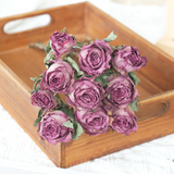 Load image into Gallery viewer, 10-Stem Real Dried Rose Bouquet