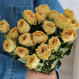 Load image into Gallery viewer, 20-Stem Real Dried Rose Flower Bouquet