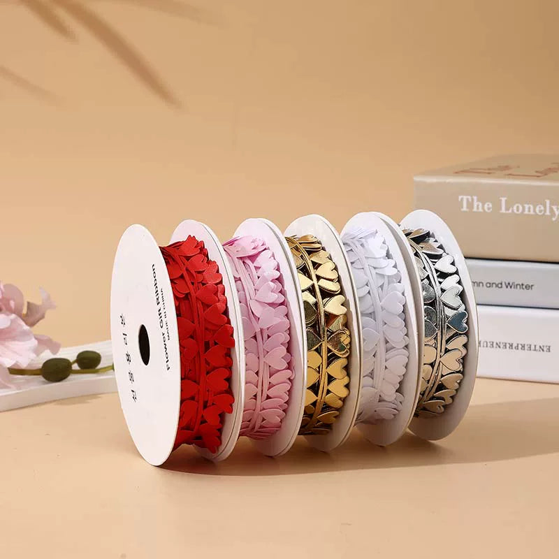 Heart Pattern Ribbon for Valentine’s Day (2.5cmx10Yd)