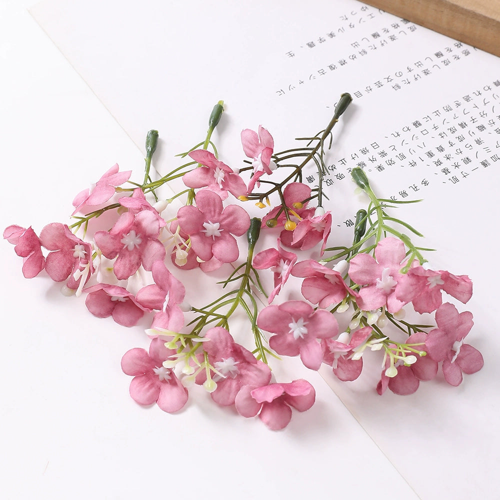 8cm Silk Hydrangea Flower Heads Pack 30