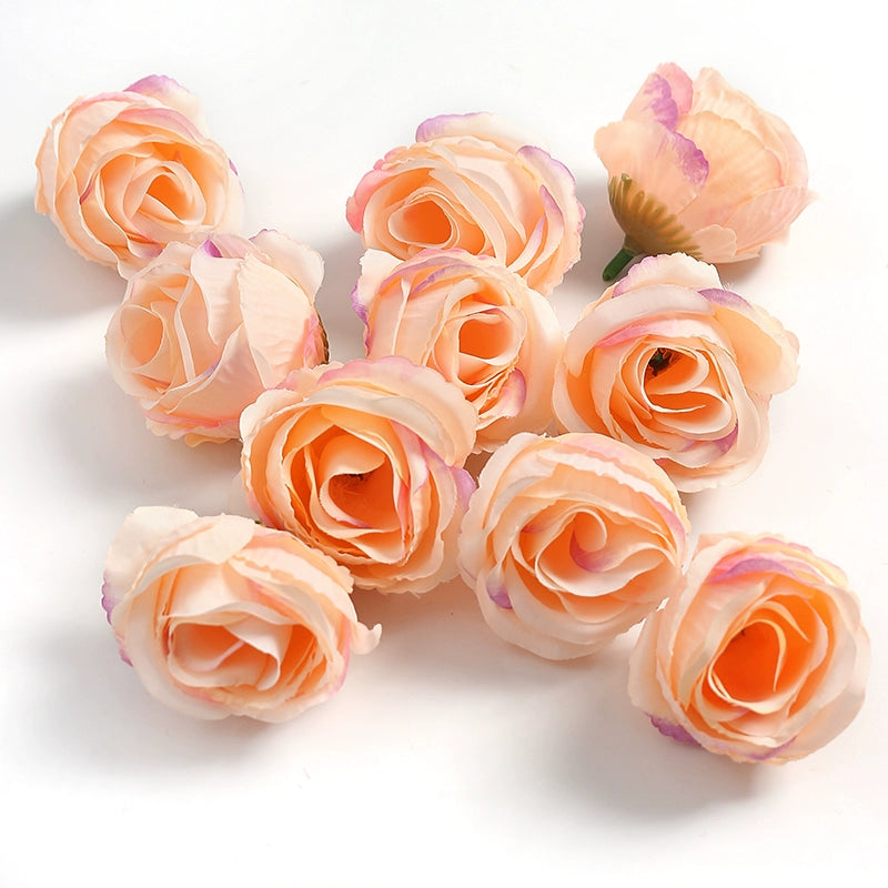 4cm Artificial Rose Flower Heads Pack 30