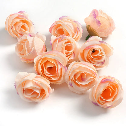 4cm Artificial Rose Flower Heads Pack 30