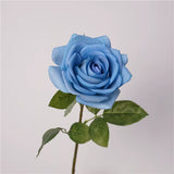 Load image into Gallery viewer, Real Touch Blue Corolla Rose Stem (65cm)
