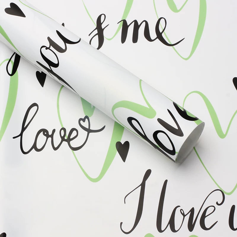 20pcs Love Heart Graffiti Bouquet Paper (57x57cm)