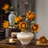 Load image into Gallery viewer, 22" Artificial Dried Golden Sunflower Stem