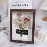 Load image into Gallery viewer, Real Dried Flower Photo Frame Stand (14x19cm)