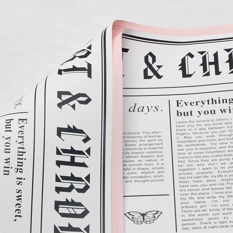 20pcs Vintage Newspaper Bouquet Paper (57x57cm)