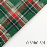 Load image into Gallery viewer, Christmas Tartan Floral Bouquet Packaging Fabric