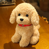 Load image into Gallery viewer, Teddy Dog Plush Toy with Red Collar 28cm