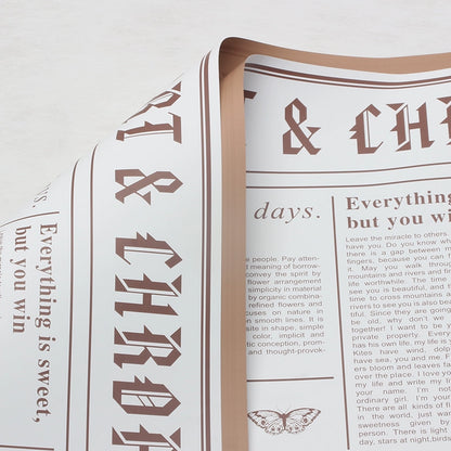 20pcs Vintage Newspaper Bouquet Paper (57x57cm)