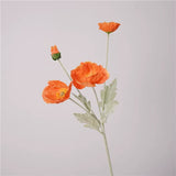 Load image into Gallery viewer, 4-Head Real Touch Artificial Poppy Spray (64cm)