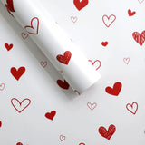 Load image into Gallery viewer, 20pcs Romantic Heart Flower Wrap Paper (57x57cm)