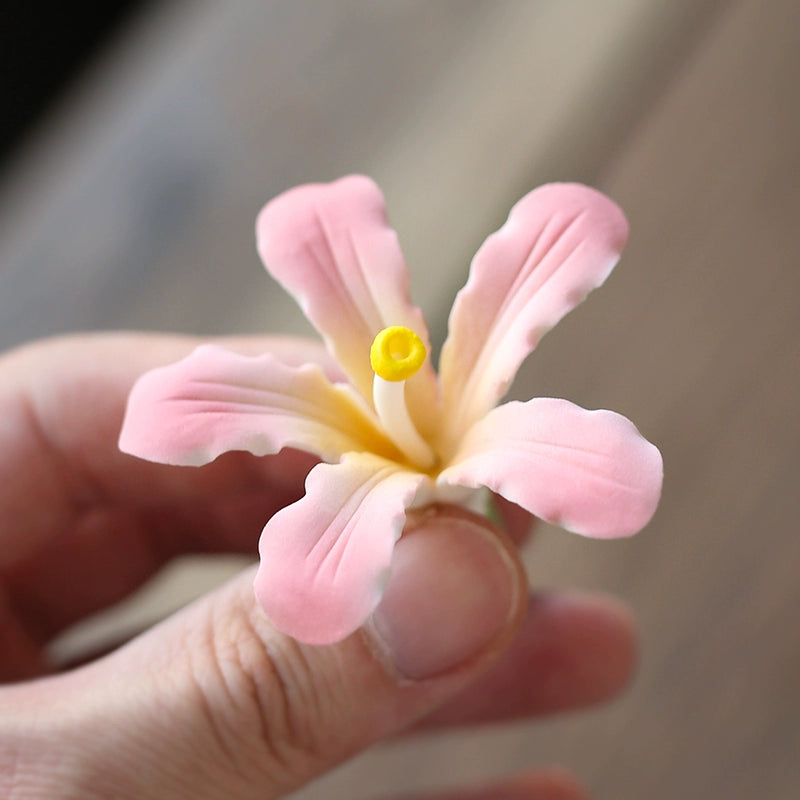 Flower Ceramic Incense Holder for Sticks