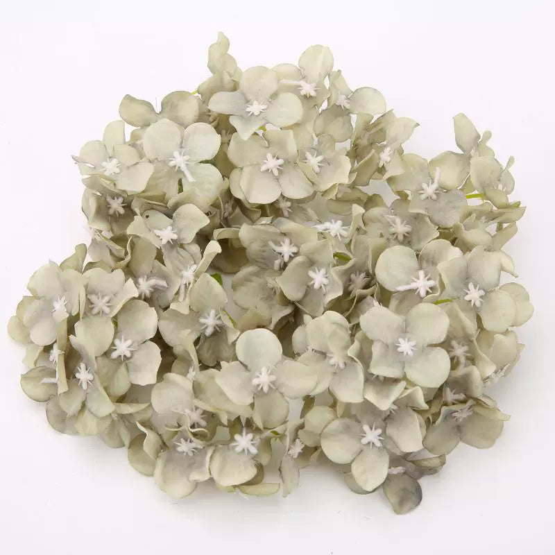 5cm Silk Hydrangea Flower Heads Pack 30