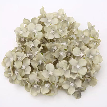 5cm Silk Hydrangea Flower Heads Pack 30