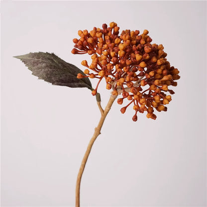 15" Artificial Autumn Hydrangea Berry Stem