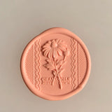 Load image into Gallery viewer, 30Pcs Peach Pink Floral Wax Seal Stickers