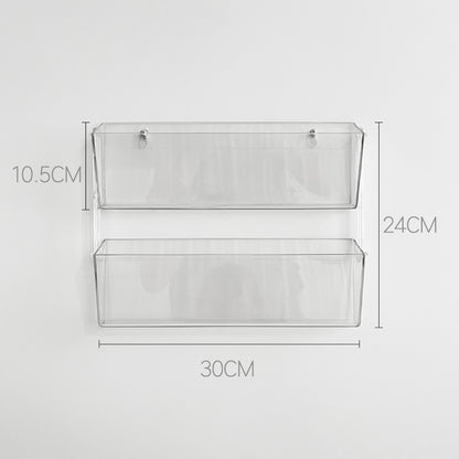 Acrylic Wall-Mounted Booklet Organizer Rack