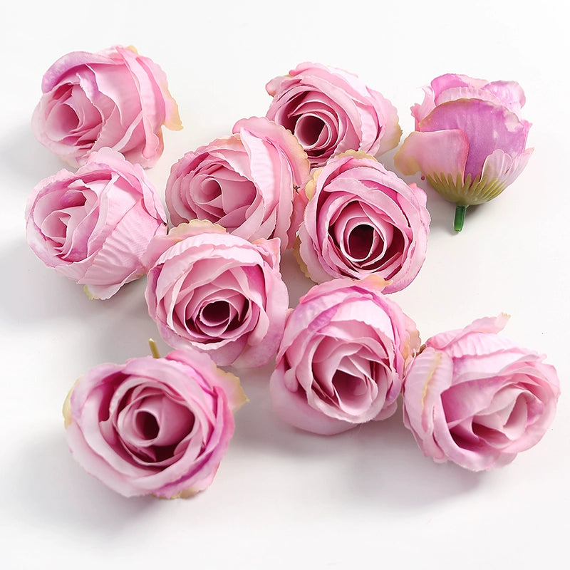 4cm Artificial Rose Flower Heads Pack 30