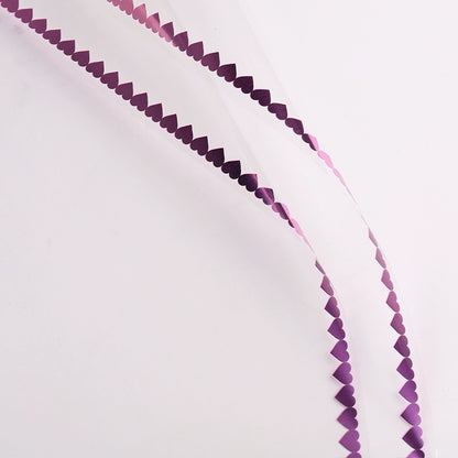 20 pièces Emballage cellophane transparent motif cœur (58x58 cm)