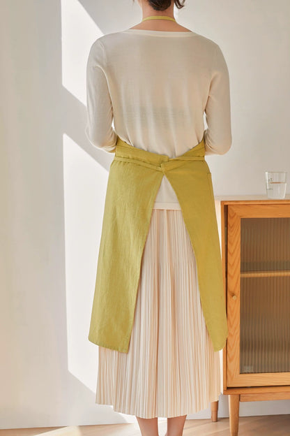 Breathable Linen Florist Apron with Pockets