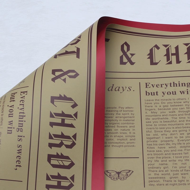 20pcs Vintage Newspaper Bouquet Paper (57x57cm)