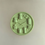 Load image into Gallery viewer, 30Pcs Green Floral Wax Seal Stickers