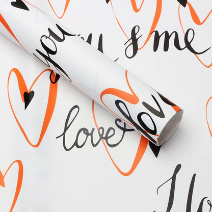 20pcs Love Heart Graffiti Bouquet Paper (57x57cm)