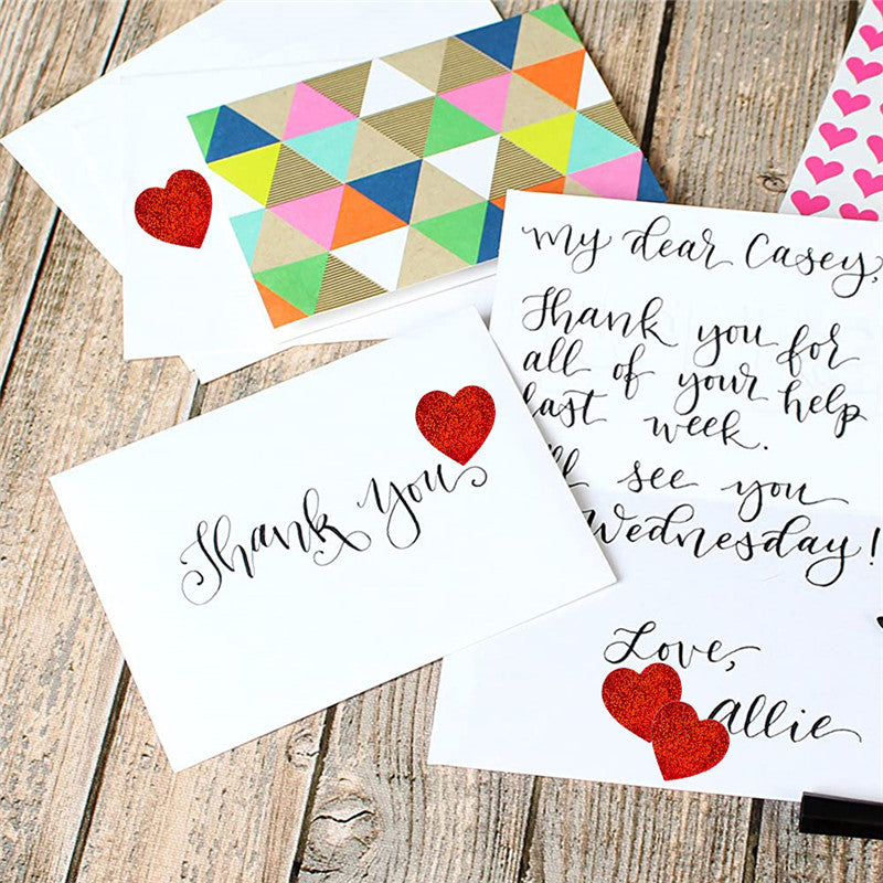 500pcs Glitter Heart Sticker for Valentine's Day