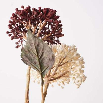 15" Artificial Autumn Hydrangea Berry Stem