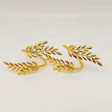Load image into Gallery viewer, Gold Leaf Napkin Rings (Set of 12)