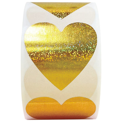 500pcs Glitter Heart Sticker for Valentine's Day