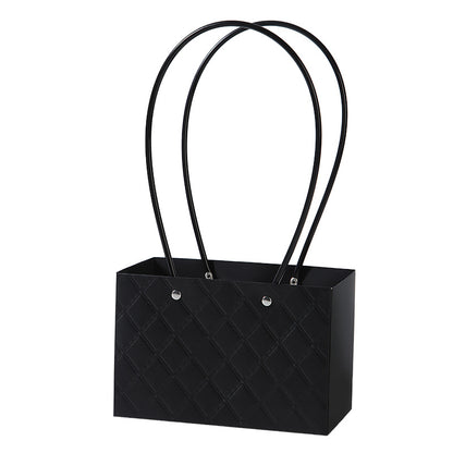 10 sacs à fleurs rectangulaires gaufrés diamant