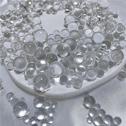 Hole-free Clear Acrylic Beads 200g