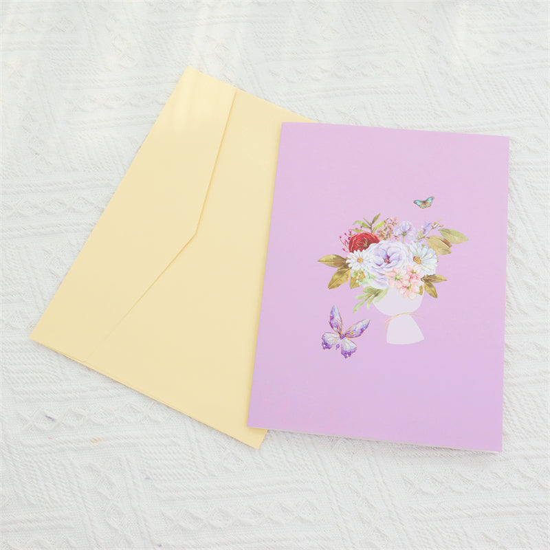 3D Butterfly Holiday Greeting Card
