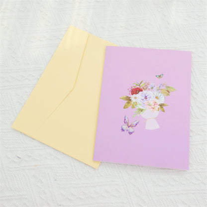 3D Butterfly Holiday Greeting Card
