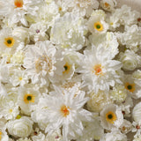 Load image into Gallery viewer, White Assorted Artificial Flower Heads (100pcs)
