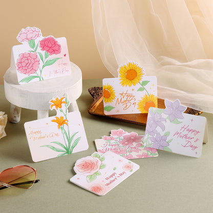 50pcs Floral Greeting Cards for Mother's Day