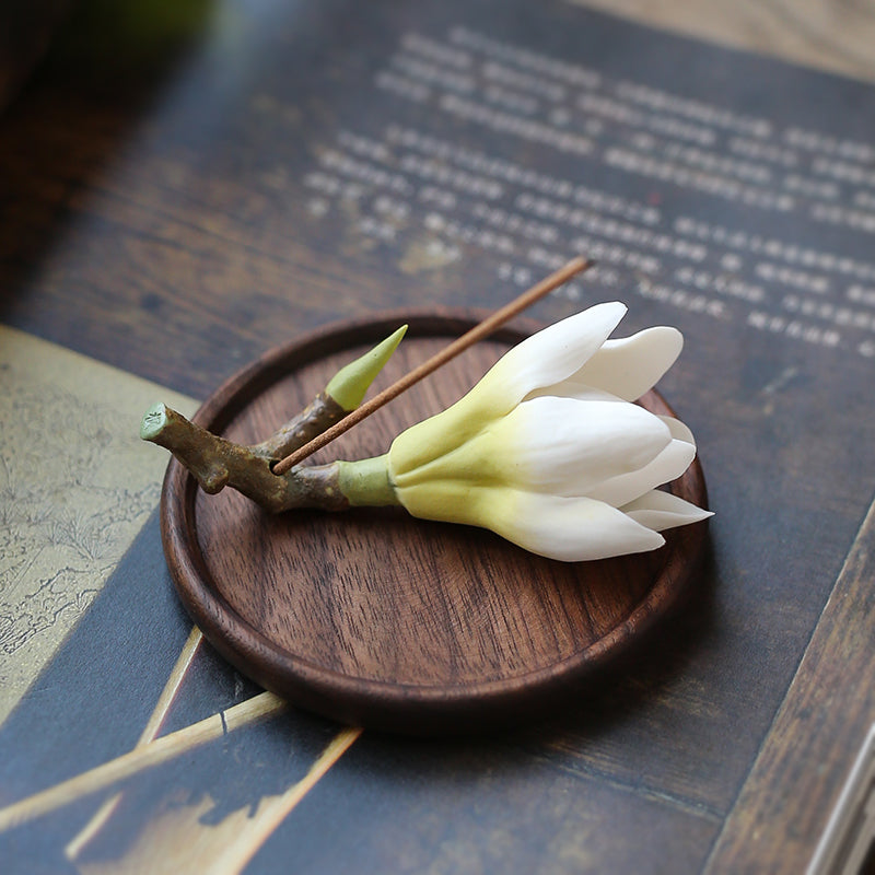 Flower Ceramic Incense Holder for Sticks