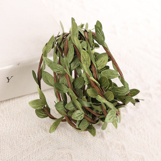 3m Artificial Green Vines Garland with Iron Wire
