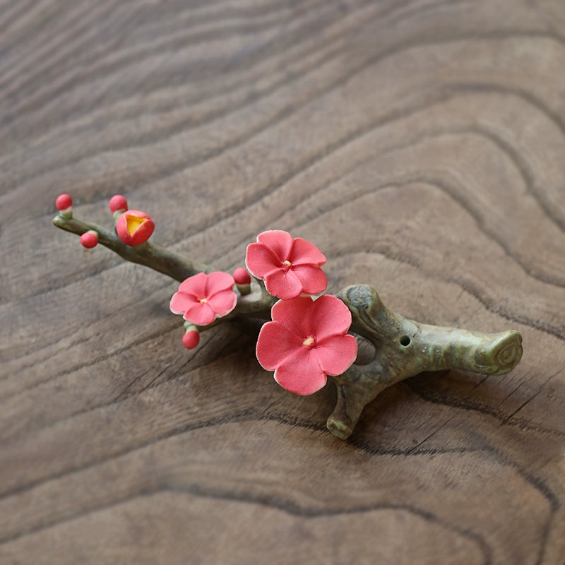 Flower Ceramic Incense Holder for Sticks