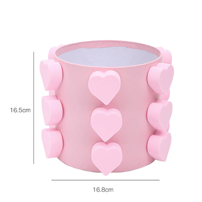 3D Hearts Round Bouquet Arrangement Box