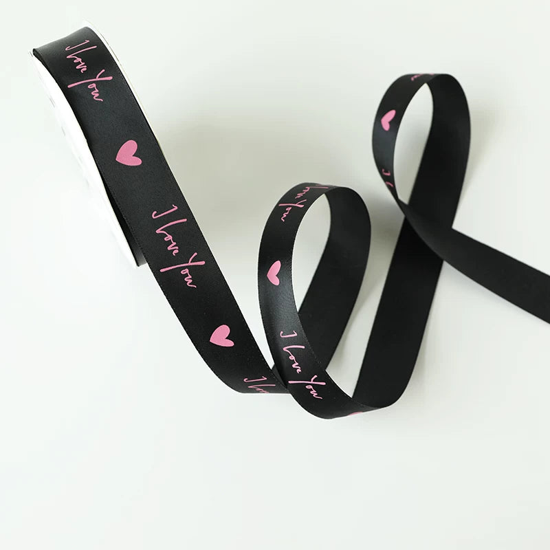 I LOVE YOU Valentine's Day Ribbon (2.5cmx20Yd)