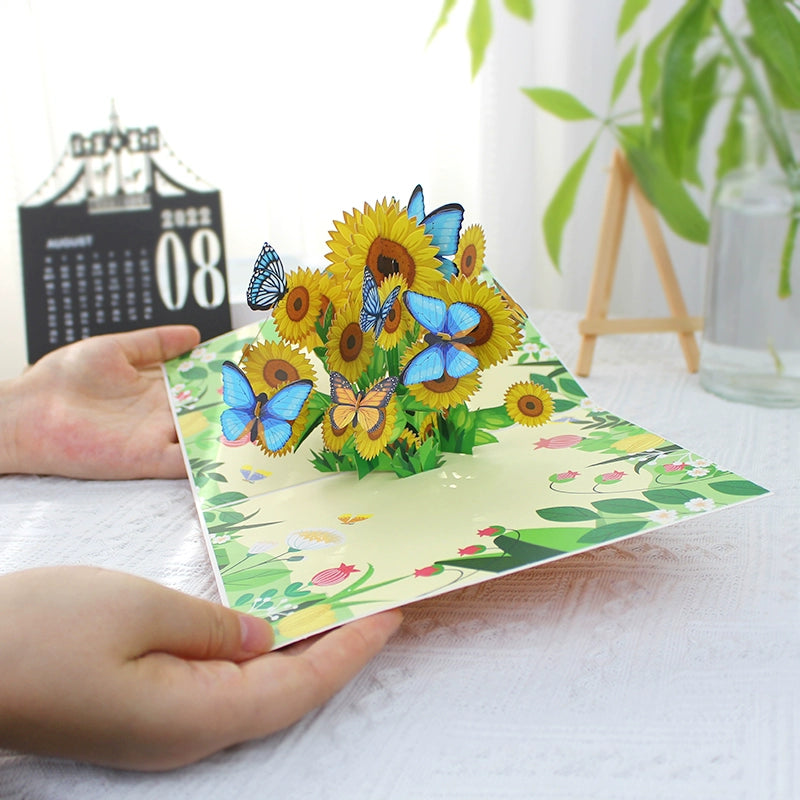 3D Butterfly Holiday Greeting Card