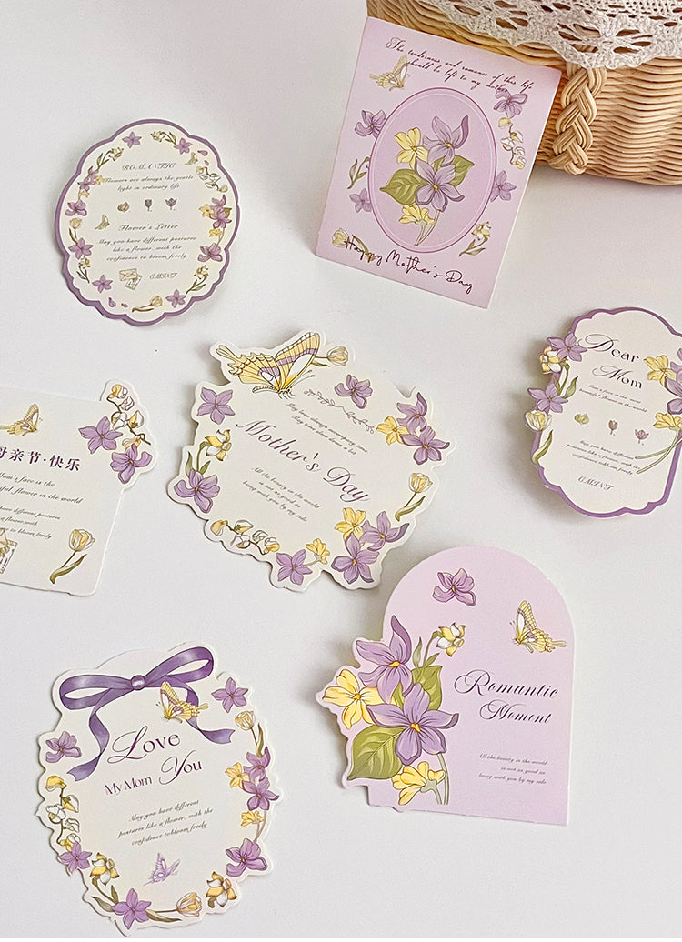 24pcs Flower-Inspired Thank You Cards for Mother's Day