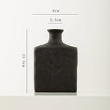 Load image into Gallery viewer, Minimal Black Flower Ceramic Vase