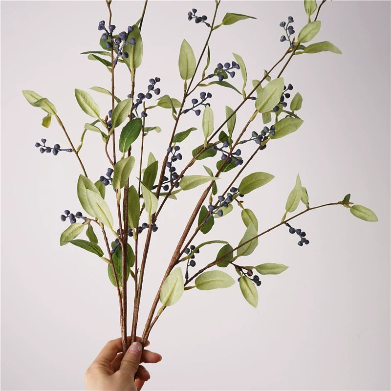 30" Artificial Huckleberry Greenery Branch