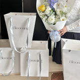 Load image into Gallery viewer, Minimalist White Bouquet Packaging Bags Pack 10